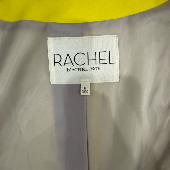 RACHEL Rachel Roy Yellow Blazer with Tailored Fit - Picture 3 of 4